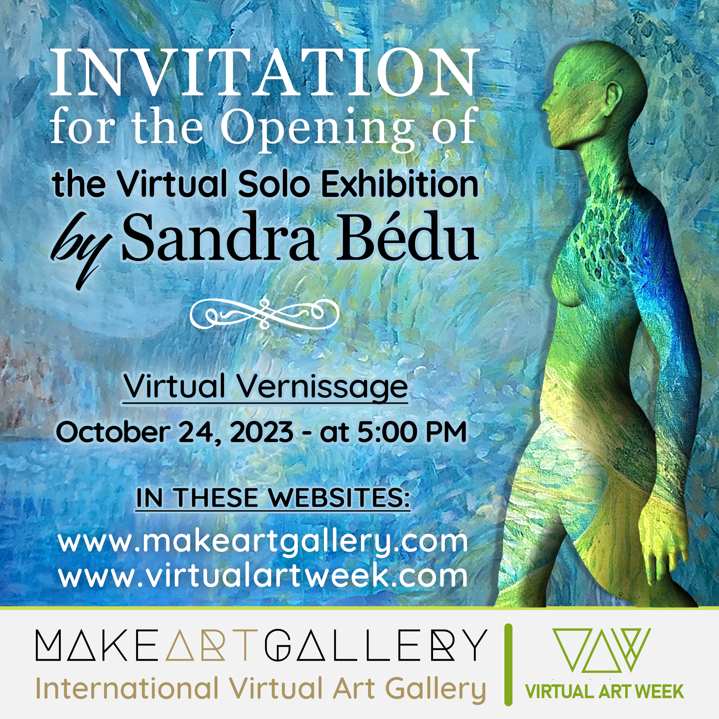 Mostra virtuale personle arte contemporanea di Sandra Bédu