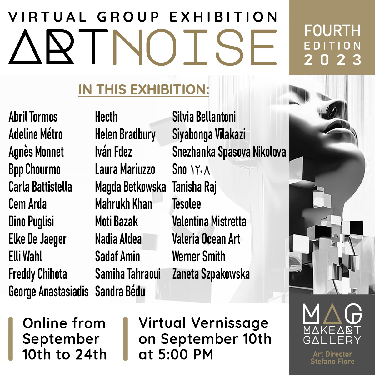 Mostra collettiva virtuale ArtNoise 4, 2023 - Make Art Gallery