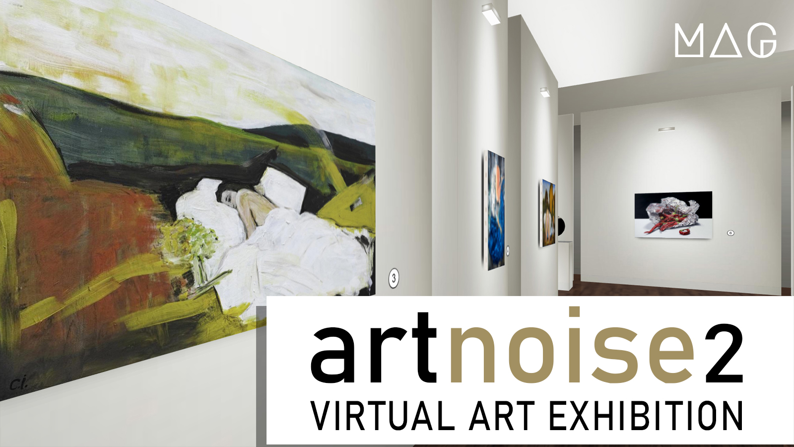 filmato documentario della mostra online ArtNoise 2, 2022 - Mostra Virtuale