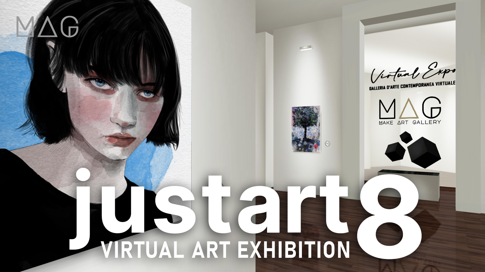 Mostra Virtuale Online Just Art 8 - Documentario del Virtual Vernissage 2022