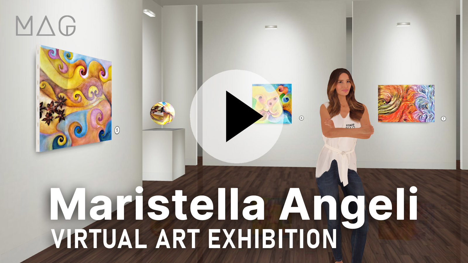 filmato del virtual vernissage della mostra virtuale personale di Maristella Angeli