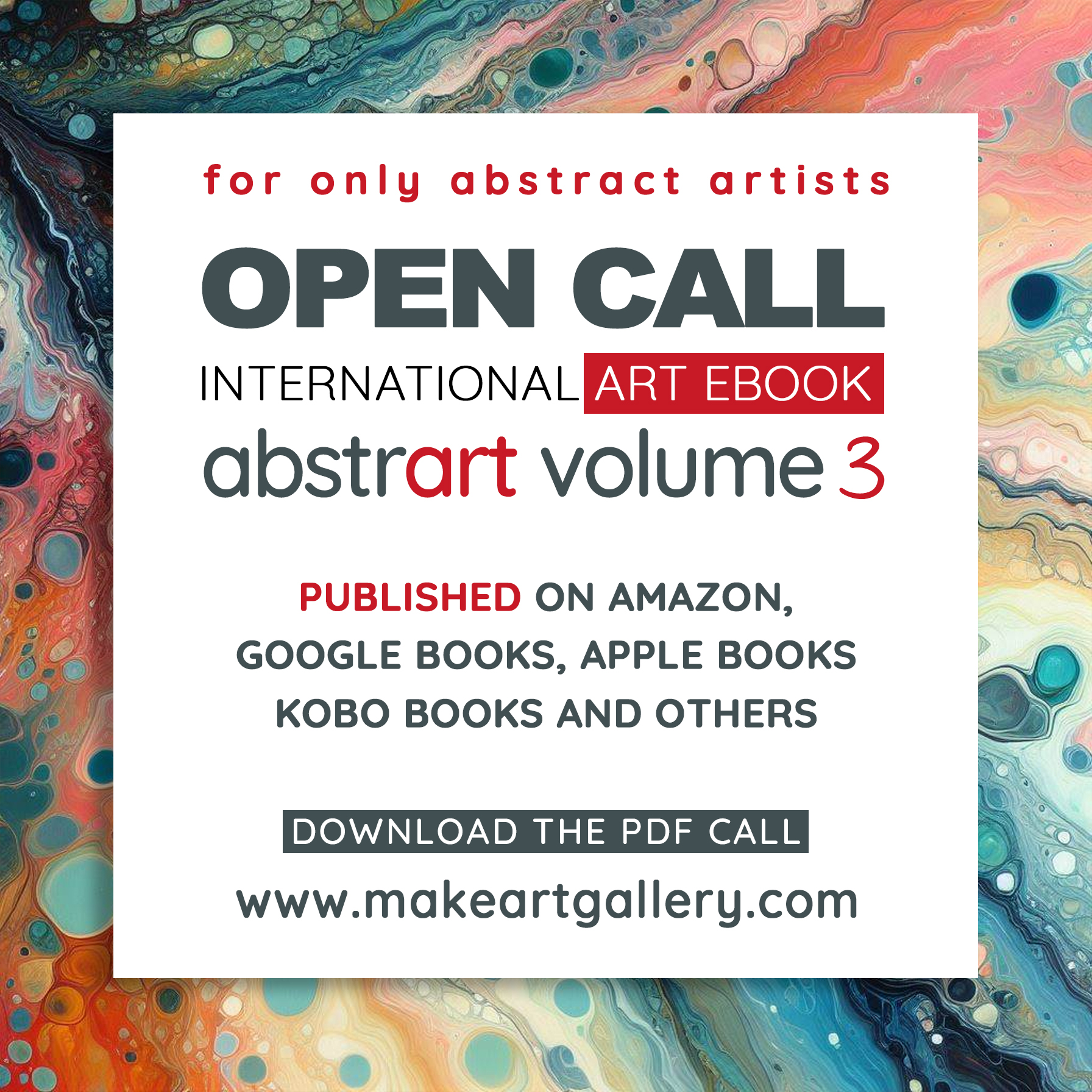 Open call for artists | Bando di partecipazione AbstrArt volume 3 catalogo d'arte 2024