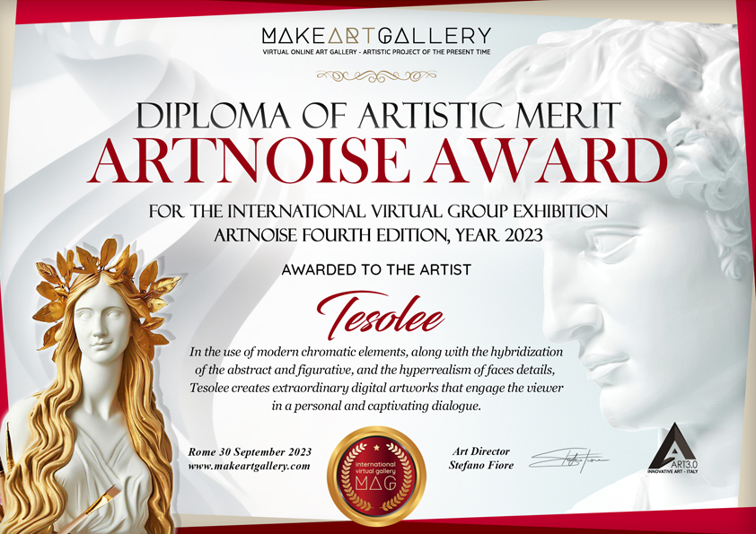 Diploma di merito artistico - vincitore Tesolee