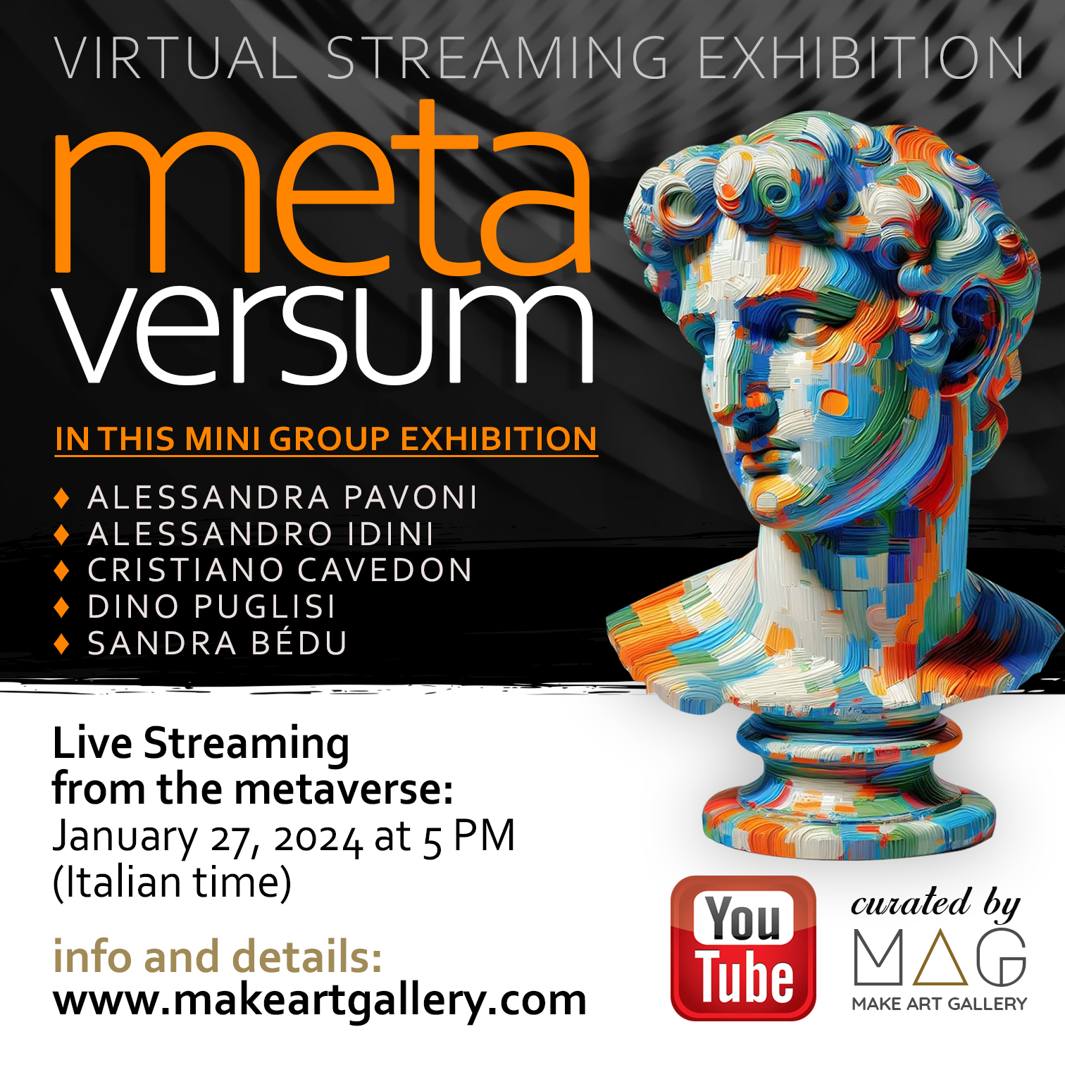 Mostra virtuale | in streaming dal Metaverso - Titolo: Metaversum mini group exhibition