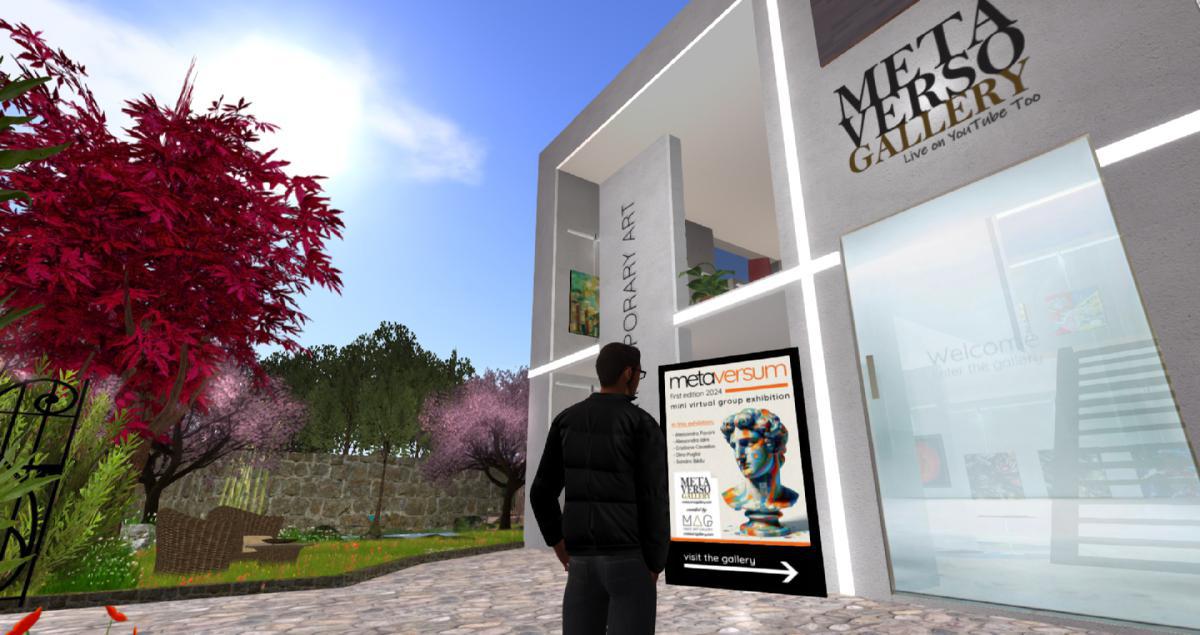 Galleria MAG nel mondo virtuale di secondlife per la presentazione del libro d'arte Abstrart vol 2