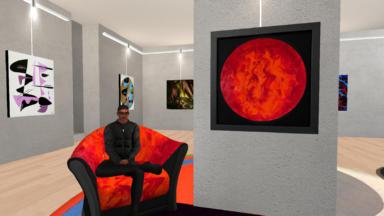 Fotografia in galleria per la mostra virtuale metaversum 23