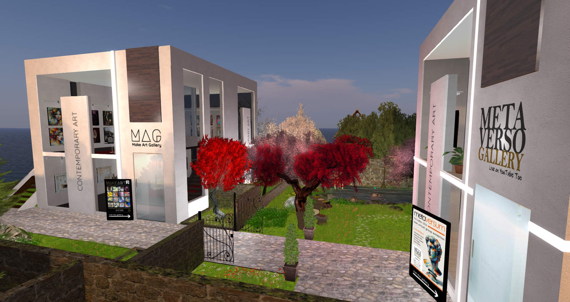 immagine della galleria MAG nel metaverso di Second Life per mostre collettive e presentazioni libri